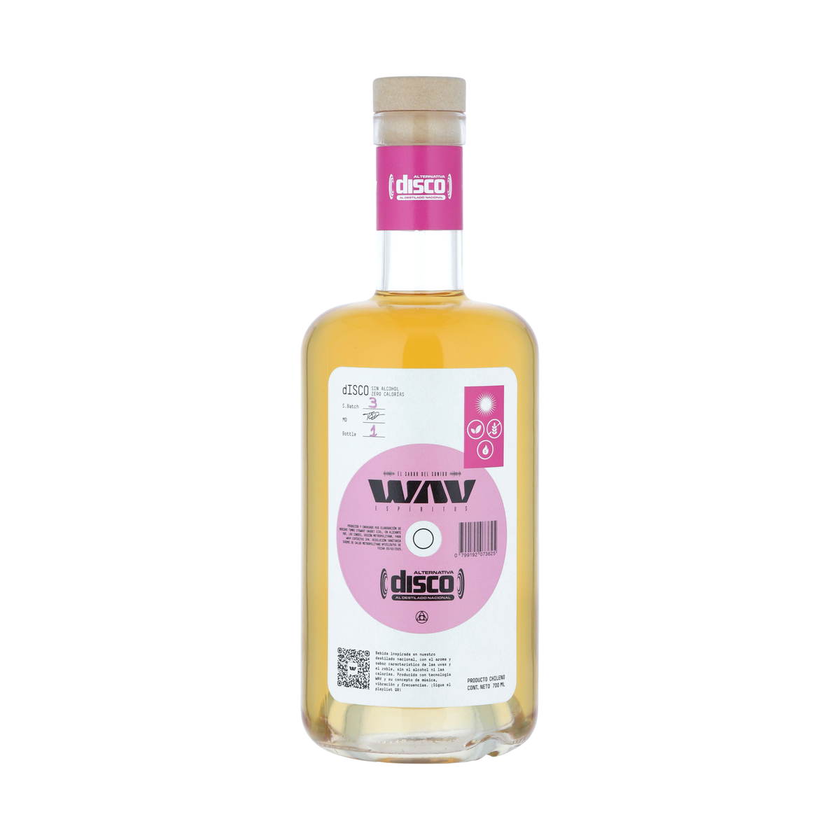 Destilado Nacional Disco Sin Alcohol 700 cc